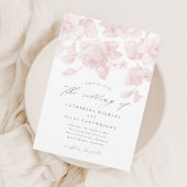 Budget Bloemenscript Roze Trouwfeest