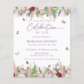 Budget Bloemenvlinders Viering van het leven (Voorkant)