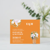 BUDGET Bloemige Roze Magnolia's Groene Trouw Uitno (Staand voorkant)