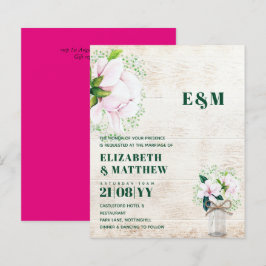 BUDGET Bloemige Roze Magnolia's Groene Trouw Uitno