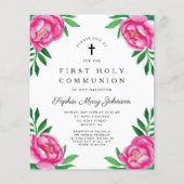 Budget Bloemschildering met waterverf Pioenrozen E (Voorkant)