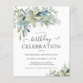 Budget Bloemstuk Eucalyptus Verjaardagsfeestje (Voorkant)