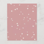 Budget Blossom Dusty Rose Trouwkaart (Achterkant)