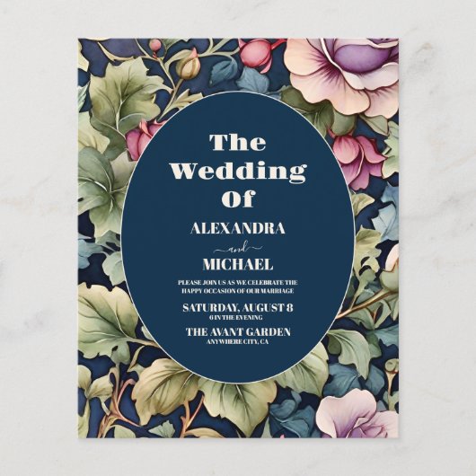 Budget Blozende Roze Waterverf Bloemige Pioenroos  (Voorkant)