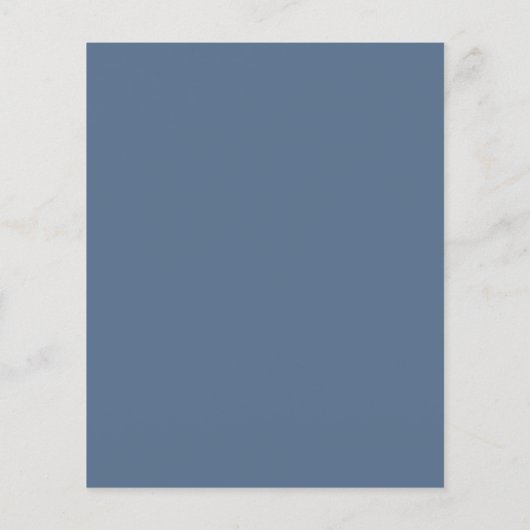 BUDGET Blue Artsy Foliage Baby Sprinkle nodigt uit (Achterkant)