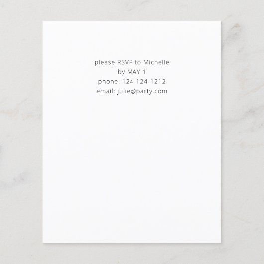 Budget Blue & Beige Boho Floral Gradual Party (Achterkant)