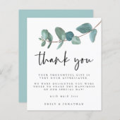 Budget Blue Blauwgroen Eucalyptus Weddenschap Hart (Voorkant / Achterkant)