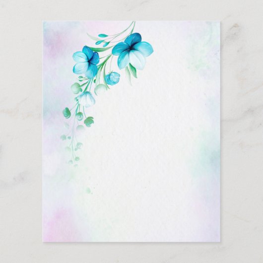 Budget Blue blauwgroen green blobloblob bruiloft u (Achterkant)