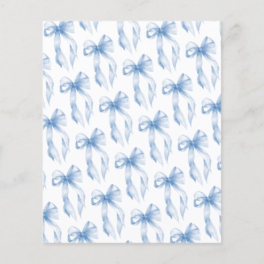 BUDGET Blue Bow Ze is het vastbinden van de knoop  Flyer (Achterkant)