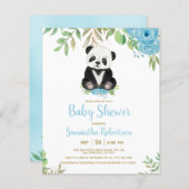 Budget Blue Boy Beer Groene Douche Uitnodiging (Voorkant / Achterkant)