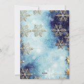 Budget Blue Christmas Plaid  3 Photo Holiday Card Feestdagenkaart (Achterkant)