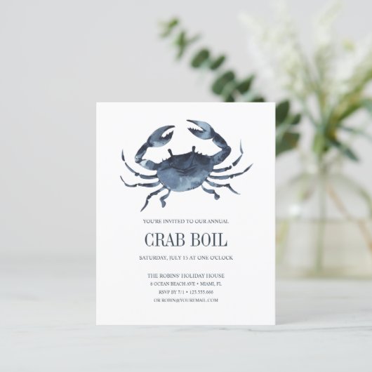 BUDGET Blue Crab Feast Seafood Boil Party (Staand voorkant)