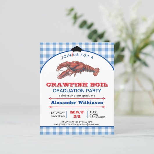 BUDGET Blue Crawfish boil AFSTUDEERDER 3 Fotouitno (Staand voorkant)