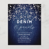 BUDGET Blue Denim Diamonds & Pearls Vrijgezellenfe Flyer (Voorkant)