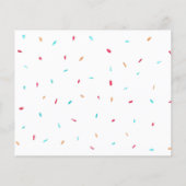 Budget Blue Donuts Boy's Baby shower Invitation (Achterkant)