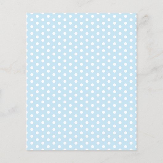 BUDGET Blue Elephant Baby shower Invitation (Achterkant)