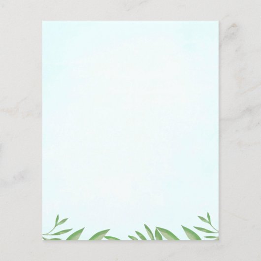 Budget Blue Elephant Boy Baby shower Invitation (Achterkant)