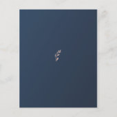 Budget Blue en Pink Foliage Weddenschap Flyer (Achterkant)