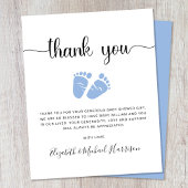 Budget Blue Feet Baby Boy Shower - Dank u wel kaar