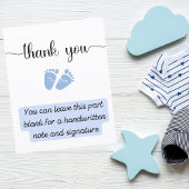 Budget Blue Feet Baby Boy Shower - Dank u wel kaar
