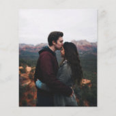 Budget Blue Floral Chinoiserie Chic Photo Wedding (Achterkant)