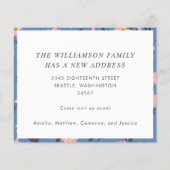 Budget Blue Floral We hebben een nieuwe Home Movin (Achterkant)