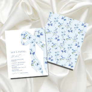 BUDGET Blue Floral Ze is Tying Knot Vrijgezellenfe