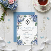 Budget Blue Florals Bridgerton Birthday Party Kaart