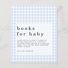 Budget Blue Gingham Books voor Baby bijlage