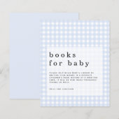Budget Blue Gingham Books voor Baby bijlage (Voorkant / Achterkant)