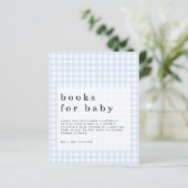 Budget Blue Gingham Books voor Baby bijlage (Staand voorkant)