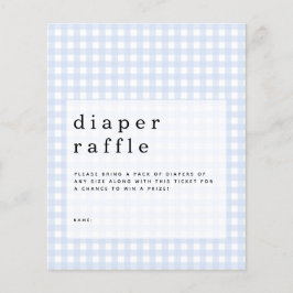 Budget Blue Gingham Diaper Raffle bijlage