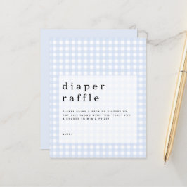 Budget Blue Gingham Diaper Raffle bijlage