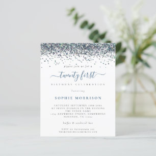 Budget Blue Glitter 21th First Party nodigt uit