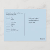 BUDGET Blue Glitter Weddenschap Briefkaart (Achterkant)