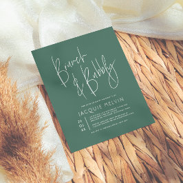 Budget Blue & Green Brunch & Bubble Vrijgezellenfe