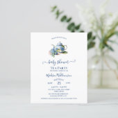 Budget Blue Hydrangea Baby shower Tea Party (Staand voorkant)