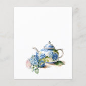 Budget Blue Hydrangea Baby shower Tea Party (Achterkant)