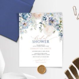 Budget Blue Hydrangea Bridal Shower