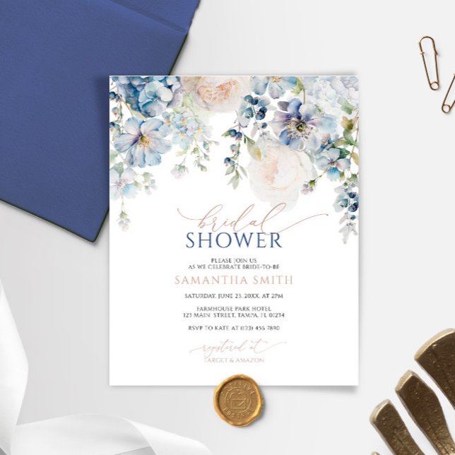 Budget Blue Hydrangea Bridal Shower (Creator heeft geüpload)