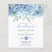 Budget Blue Hydrangeas Floral Wedding (Voorkant)