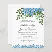 Budget Blue Hydrangeas Wedding (Voorkant / Achterkant)
