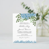 Budget Blue Hydrangeas Wedding (Staand voorkant)