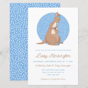 Budget Blue Kangaroo Boy Baby shower