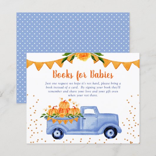 Budget Blue Kleine Pompoen Boeken voor Baby's (Voorkant / Achterkant)