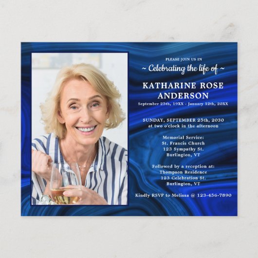 Budget Blue Marble Memorial - Uitnodiging (Voorkant)