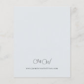 Budget Blue & Navy Floral op Light Blue Wedding (Achterkant)