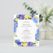 Budget Blue Paars & Yellow Floral Wedding (Staand voorkant)