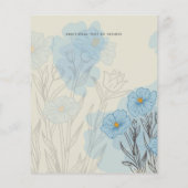 BUDGET Blue Poppy Magnolia Weddenschap (Achterkant)