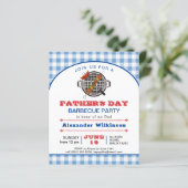 BUDGET Blue Pset Vaderdag BBQ Party nodigt uit (Staand voorkant)